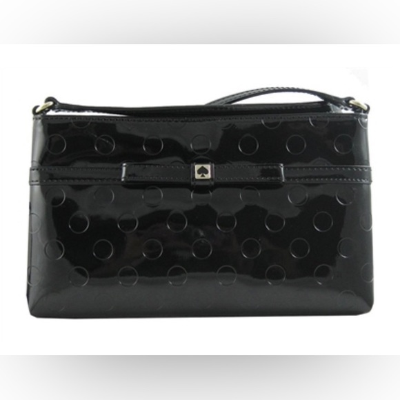 Kate Spade Camellia Street Amy Patent Leather Black Crossbody Purse. EUC - Picture 1 of 5